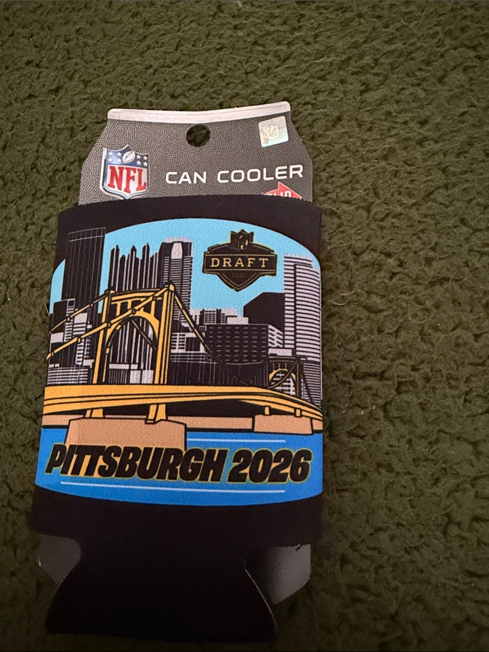 NFL Pittsburgh 2026 Can Cooler - Black, Blue, Gold